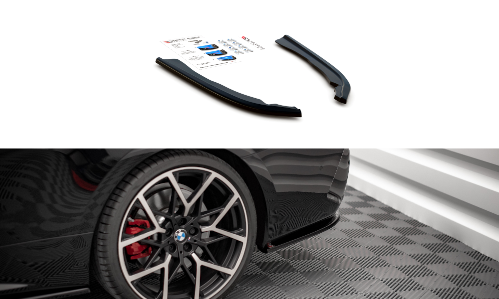 Lames De Pare-Chocs Arrière Latérales V.1 BMW 4 M-Pack G22 BM-4-G22-MPACK-RSD1G