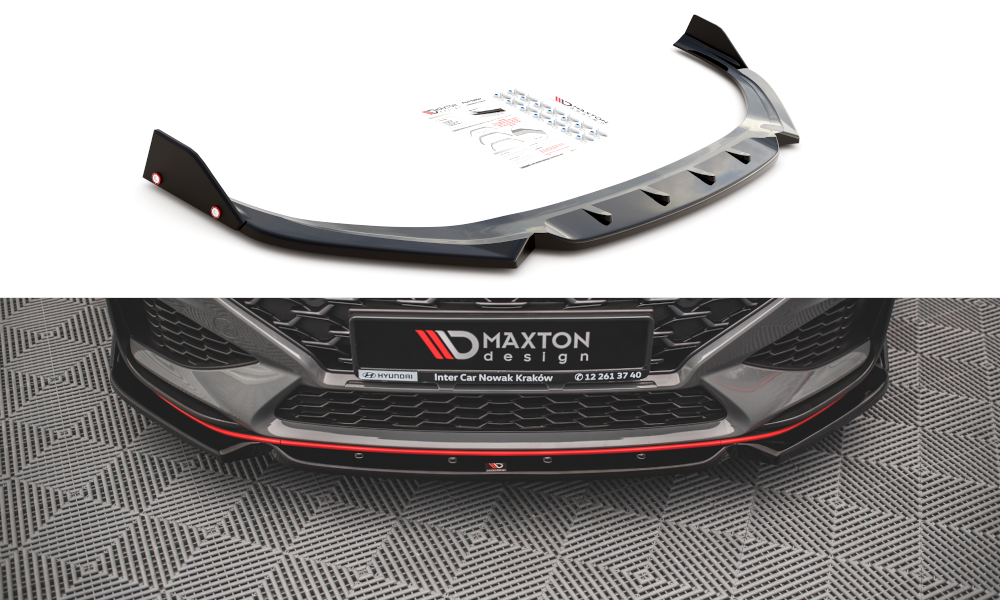 Lame Du Pare-Chocs Avant V.1 + Ailerons Hyundai I30 N Hatchback/Fastback Mk3 Facelift HY-I30-3F-N-FD1G+FSF