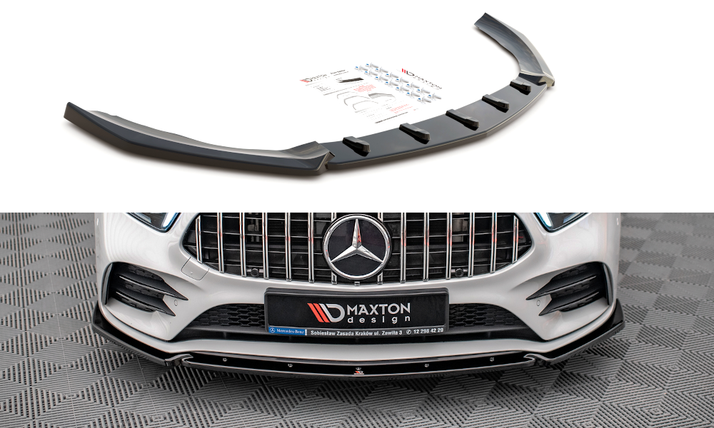 Lame Du Pare-Chocs Avant V.4 Mercedes A35 AMG / AMG-Line W177  ME-A-177-AMGLINE-FD1G