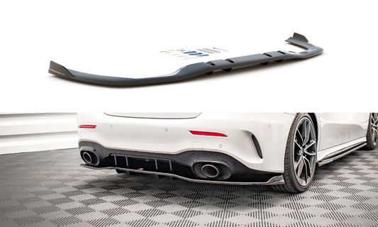 Central Arriere Splitter (avec une barre verticale) V.2 Mercedes A 35 AMG Sedan V177 ME-A-177-35-S-RD3G+RD4G