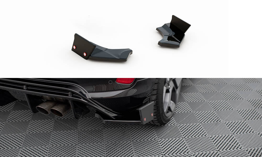 Lames De Pare-Chocs Arrière Latérales V.4 + Ailerons Ford Fiesta ST Mk8 FO-FI-8-STLINE-RSD4G+RSF