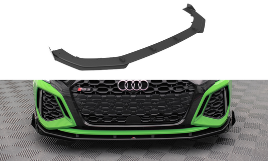 Street Pro Lame Du Pare-Chocs Avant V.1 + Flaps Audi RS3 8Y AURS38YCNC-FD1B+FSF1G