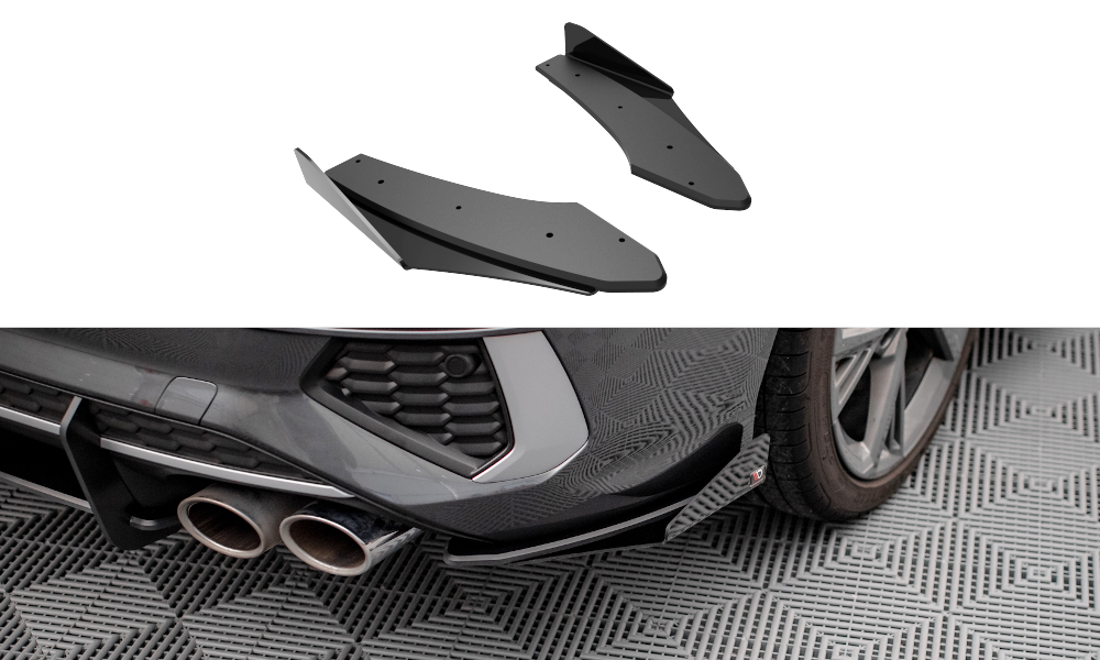 Street Pro Lame Du Pare Chocs Arriere + Flaps Audi S3 Sedan 8Y AUS38YSCNC-RSD1BRB+RSF1G