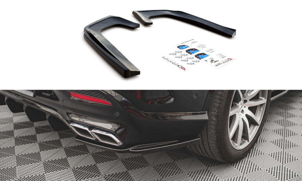 Lames De Pare-Chocs Arrière Latérales V.1 Mercedes-Benz GLE Coupe 63AMG C292 ME-GLE-C292-AMG-RSD1G