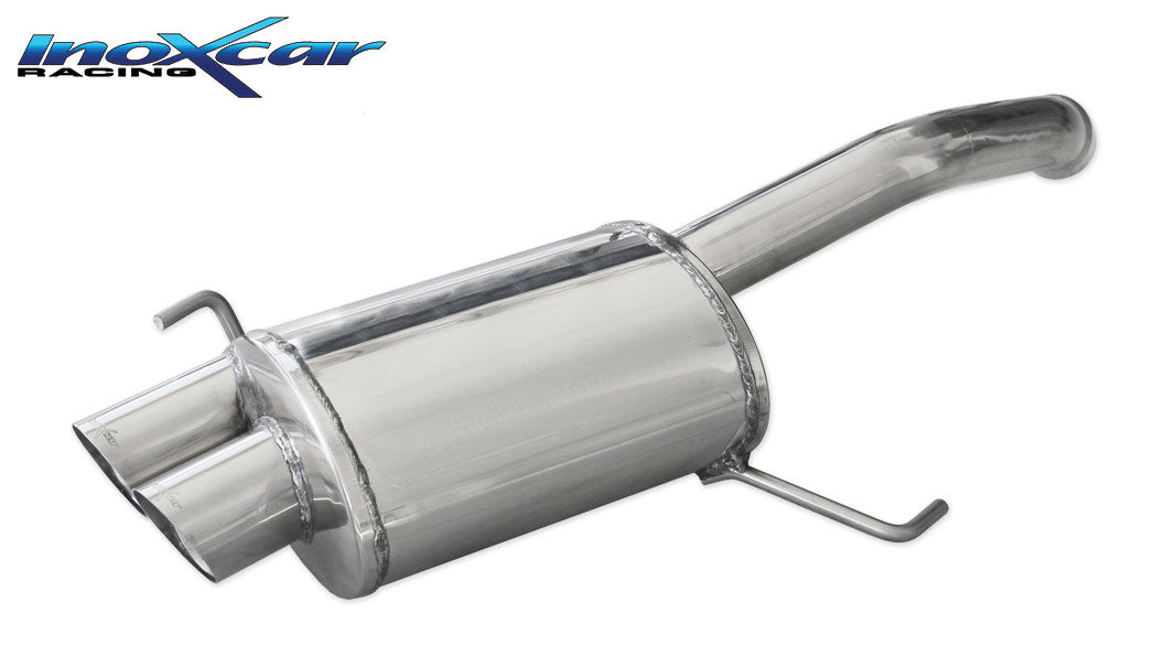 Silencieux arrière inoxcar OVAL.02.RA