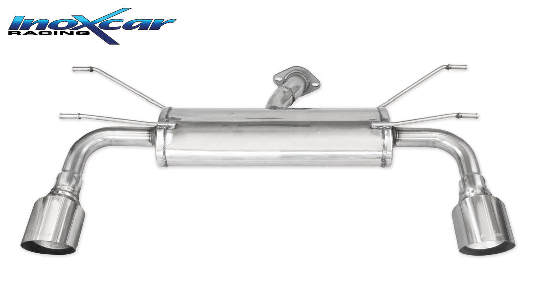 Silencieux arrière inoxcar F124.01.10RA