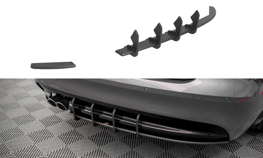 Street Pro Central Diffuseur Arriere Jaguar XF R-Sport Mk2 JAXF2RSPORTCNC-RS1B