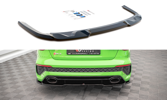 Central Arriere Splitter Audi RS3 Sedan 8Y AU-RS3-8Y-S-RD1G