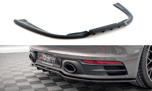 Central Arriere Splitter (avec une barre verticale) Porsche 911 Carrera 4S 992 PO-911-992-CA-4S-RD1G+RD2G
