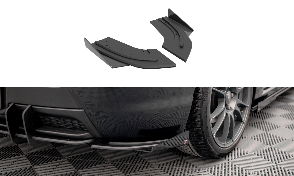 Street Pro Lame Du Pare Chocs Arriere + Flaps Mazda 3 MPS Mk1 MA3MPS1CNC-RSD1BRB+RSF1G