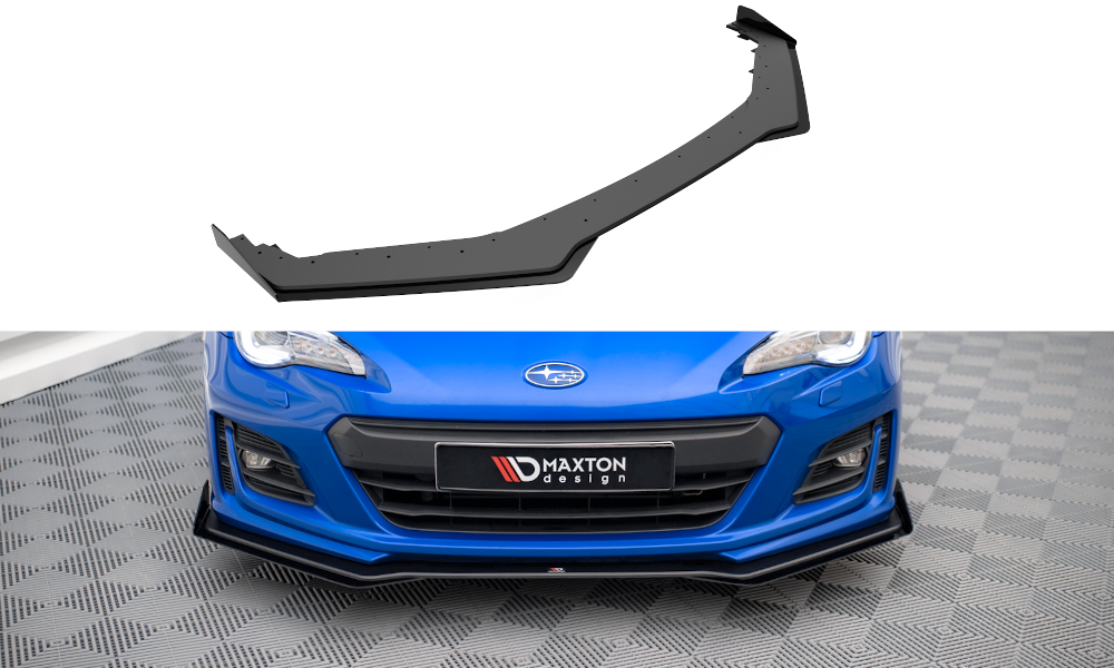 Street Pro Lame Du Pare-Chocs Avant V.1 + Flaps Subaru BRZ Mk1 Facelift SUBRZ1FCNC-FD1BRB+FSF1G