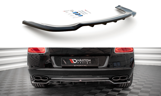 Central Arriere Splitter (avec une barre verticale) Bentley Continental GT V8 S Mk2 BE-CO-GT-1F-RD1G+RD2G