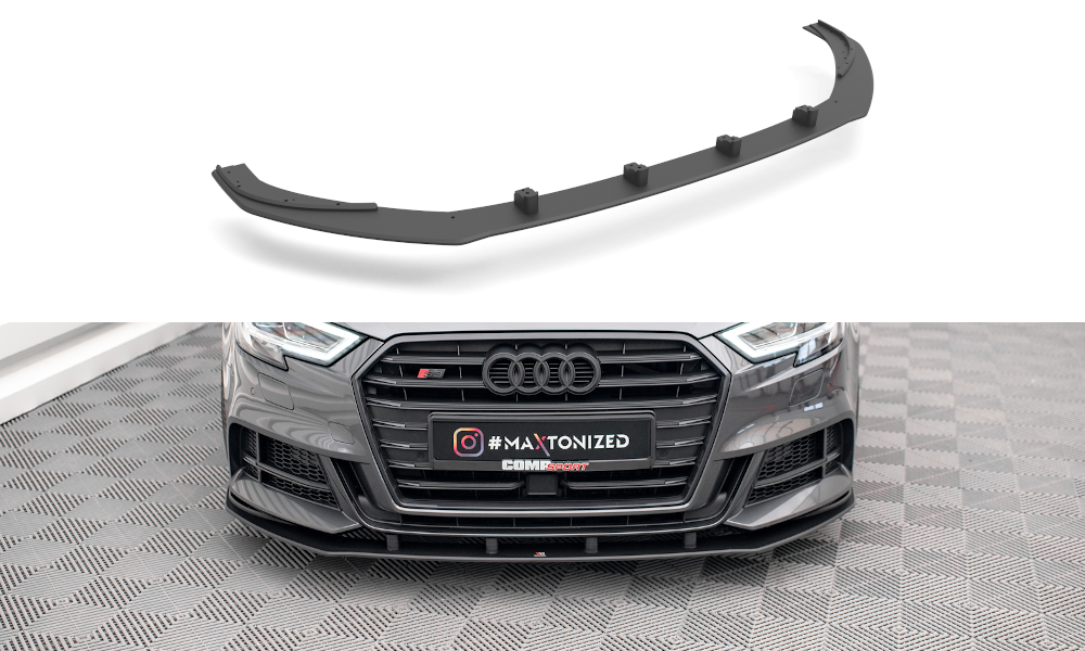 Street Pro Lame Du Pare-Chocs Avant Audi S3 / A3 S-Line Sportback 8V Facelift AUS33FSBCNC-FD1BRB