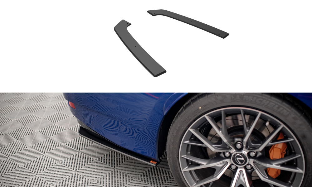 Street Pro Lame Du Pare Chocs Arriere Lexus GS F Mk4 Facelift LEGSF4FCNC-RSD1BRB