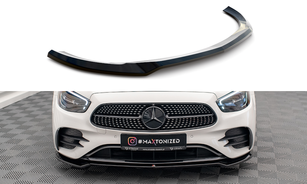 Lame Du Pare-Chocs Avant V.1 Mercedes-Benz E AMG-Line W213 Facelift ME-E-213F-AMGLINE-FD1G