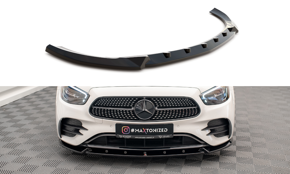 Lame Du Pare-Chocs Avant V.2 Mercedes-Benz E AMG-Line W213 Facelift ME-E-213F-AMGLINE-FD2G