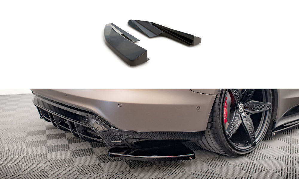 Lames De Pare-Chocs Arrière Latérales V.1 Audi e-Tron GT / RS GT Mk1 AU-ETRON-1-RS-RSD1G