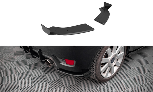 Street Pro Lame Du Pare Chocs Arriere + Flaps Ford Fiesta ST Mk6 FOFI6STCNC-RSD1BRB+RSF1G