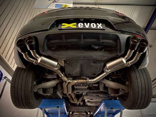 EVOX Silencieux ValveTronic Porsche Macan S/GTS/Turbo Carbone