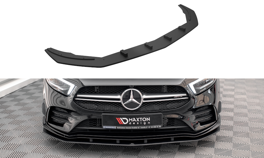 Street Pro Lame Du Pare-Chocs Avant Mercedes A35 AMG / AMG-Line Aero Pack W177  MEA17735CNC-FD1B