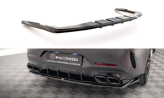 Central Arriere Splitter (avec une barre verticale) Mercedes-AMG GT 63S 4-Door Coupe Aero ME-GT-4D-AMG-RD1G+RD2G