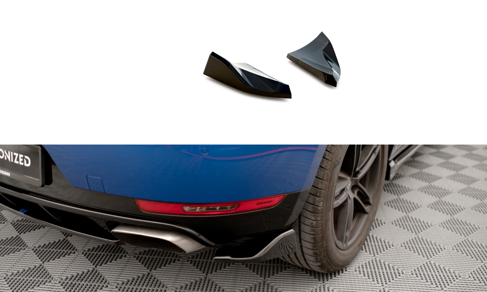 Lames De Pare-Chocs Arrière Latérales Porsche Macan Mk1 PO-MA-1-RSD1G