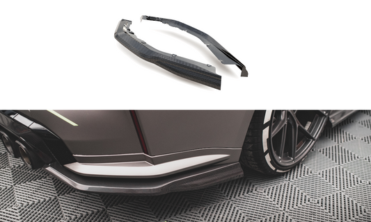 Fibre de Carbone Lames De Pare-Chocs Arrière Latérales BMW M4 G82  CF-BM-4-G82-M-RSD1-245-P