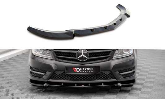 Lame Du Pare-Chocs Avant V.1 Mercedes-Benz C Coupe / Sedan / Estate  AMG-Line C204 / W204 Facelift / S204 Facelift ME-C-204F-AMGLINE-C-FD1G