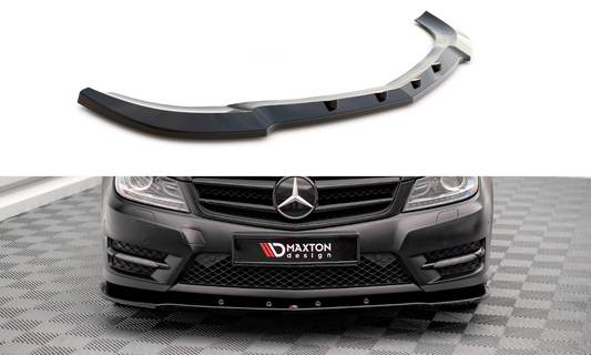 Lame Du Pare-Chocs Avant V.2 Mercedes-Benz C Coupe / Sedan / Estate  AMG-Line C204 / W204 Facelift / S204 Facelift ME-C-204F-AMGLINE-C-FD2G