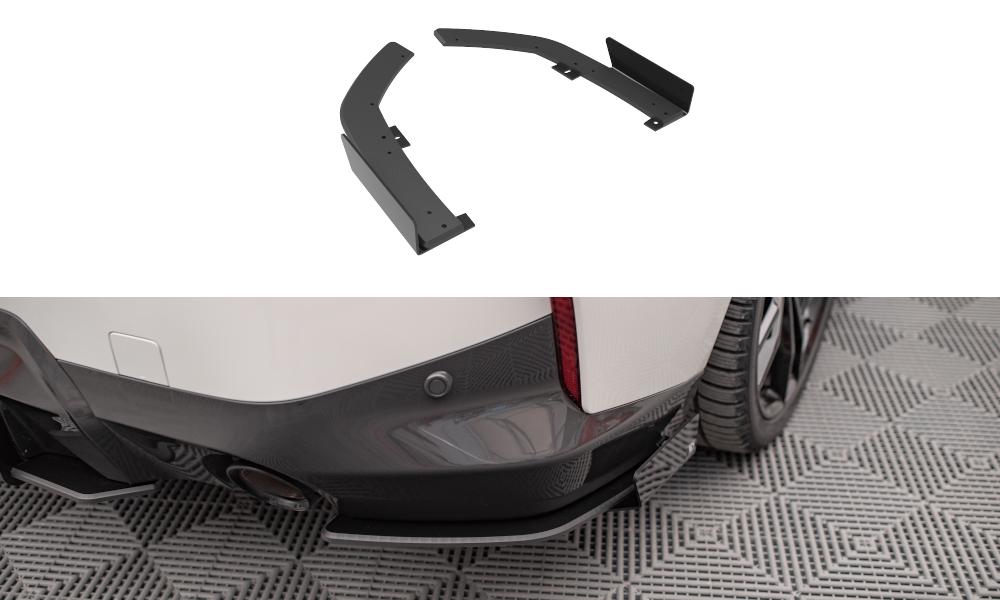 Street Pro Lame Du Pare Chocs Arriere + Flaps BMW 2 Coupe M-Pack G42 BM242MPACKCNC-RSD1BRB+RSF1G