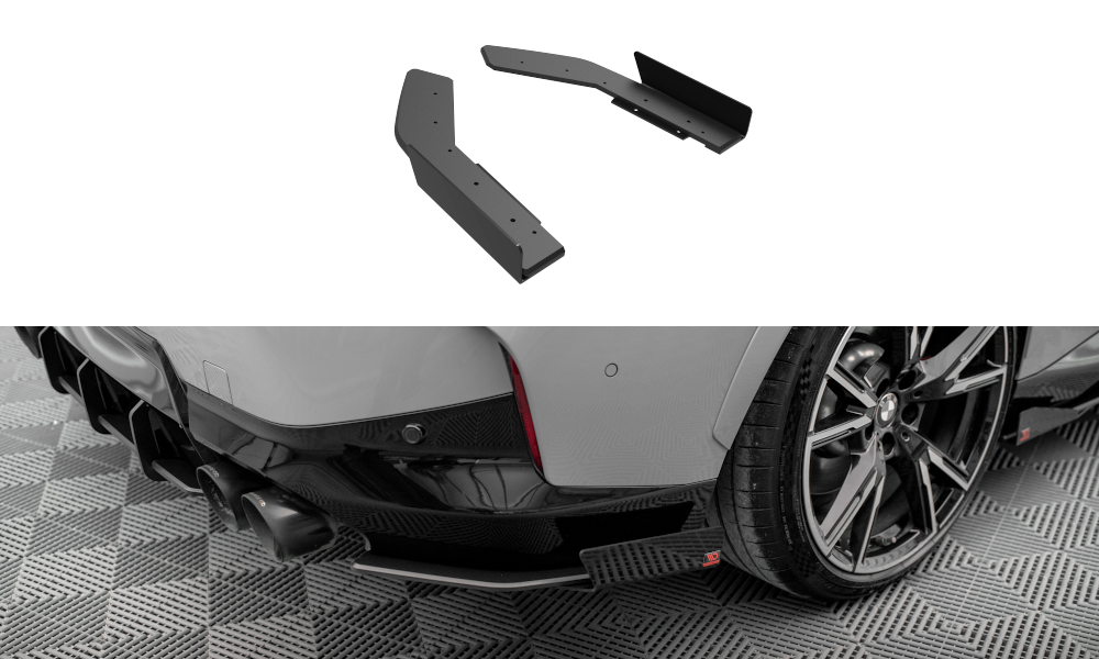 Street Pro Lame Du Pare Chocs Arriere + Flaps BMW 2 Coupe M240i G42 BM242MCNC-RSD1BRB+RSF1G