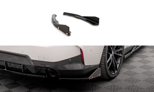 Lames De Pare-Chocs Arrière Latérales V.2 + Ailerons BMW 2 Coupe M-Pack G42 BM-2-42-MPACK-RSD2G+RSF1B