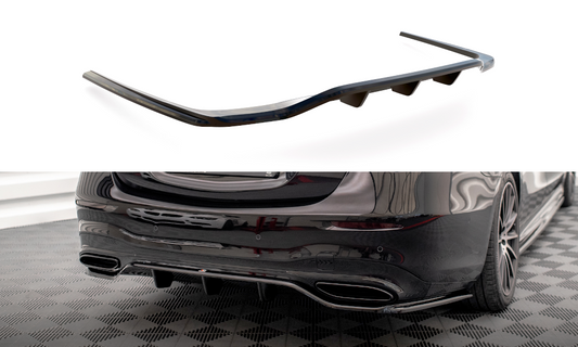 Central Arriere Splitter (avec une barre verticale) Mercedes-Benz S AMG-Line W223 ME-S-223-AMGLINE-RD1G+RD2G