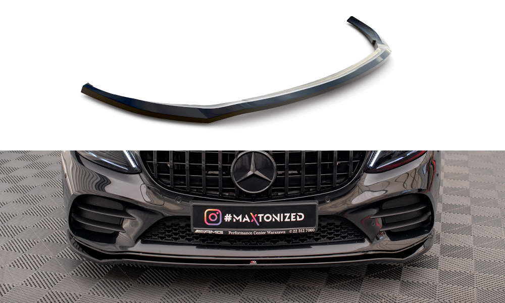 Lame Du Pare-Chocs Avant V.1 Mercedes-Benz C AMG Line  Sedan / Coupe W205 / C205 Facelift ME-C-205F-AMGLINE-C-FD1G