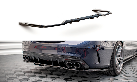 Central Arriere Splitter (avec une barre verticale) Mercedes-AMG C 43 Sedan W205 Facelift ME-C-205-AMG-RD1G+RD2G