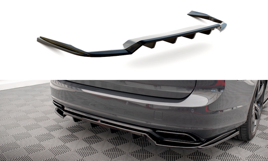 Central Arriere Splitter (avec une barre verticale) Volvo V90 / S90 R-Design Mk2 VO-V90-2-RDESIGN-RD1G+RD2G