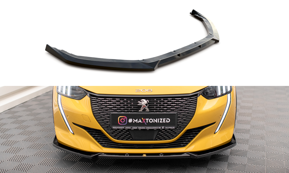 Lame Du Pare-Chocs Avant V.1 Peugeot 208 GT Mk2 PE-208-2-GT-FD1G