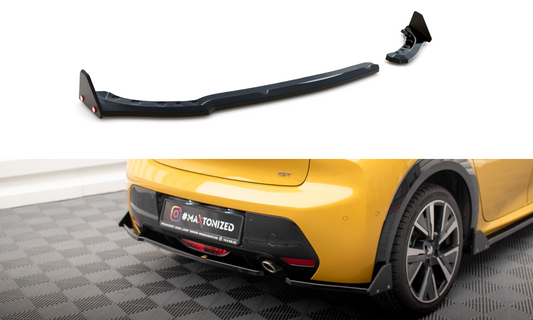 Lames De Pare-Chocs Arrière Latérales V.1 + Ailerons Peugeot 208 GT Mk2 PE-208-2-GT-RSD1G+RSF1B