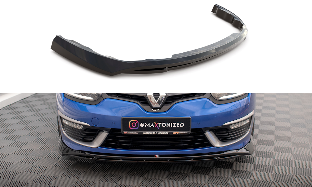 Lame Du Pare-Chocs Avant Renault Megane GT Line Grandtour Mk3 Facelift RE-ME-3F-GT-K-FD1G+FD1RG