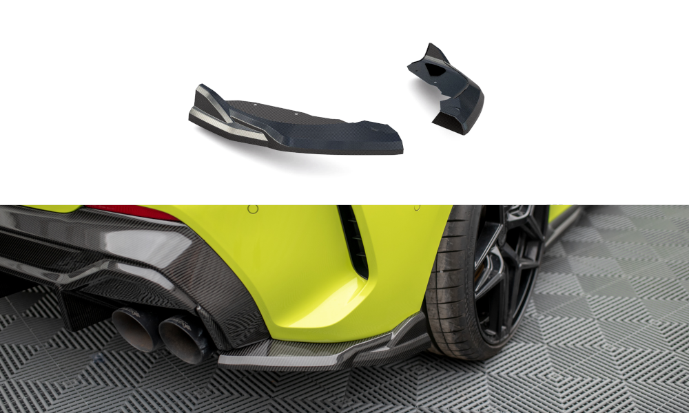 Fibre de Carbone Lames De Pare-Chocs Arrière Latérales BMW 1 F40 M-Pack/ M135i CF-BM-1-40-M-RSD1-245-P
