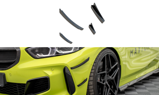 Carbon Fiber Front Bumper Wings (Canards) BMW 1 F40 M-Pack/ M135i CF-BM-1-40-M-CAN1+CAN2-245-P