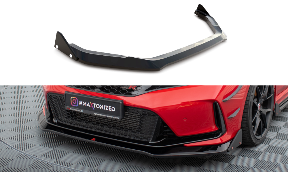 Lame Du Pare-Chocs Avant V.1 + Flaps Honda Civic Type-R Mk 11 HO-CI-11-TYPE-R-FD1G+FSF1B