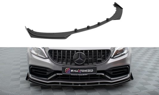Street Pro Lame Du Pare-Chocs Avant  + Flaps Mercedes-AMG C63 Sedan / Estate W205 Facelift MEC205F63CNC-FD1BRB+FSF1G