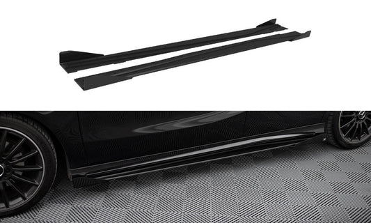 Street Pro Rajouts Des Bas De Caisse + Flaps Mercedes-Benz A AMG-Line W176 Facelift MEA176FAMGLINECNC-SD1BRB+SF1G