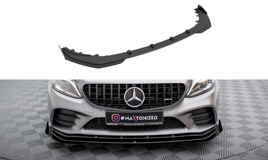 Street Pro Lame Du Pare-Chocs Avant  + Flaps Mercedes-AMG C43 Coupe C205 Facelift MEC205F43CCNC-FD1B+FSF1G