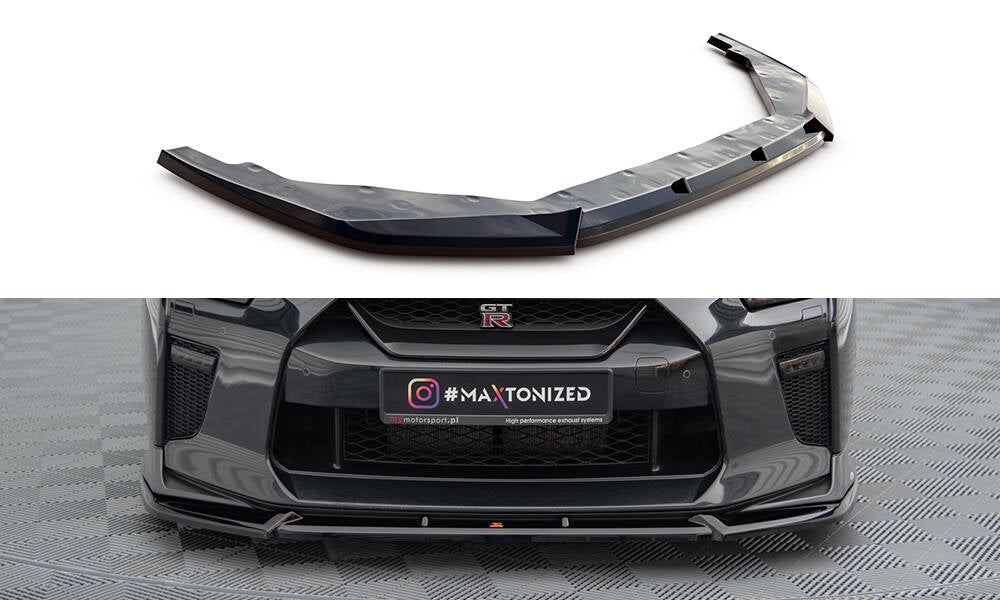 Lame Du Pare-Chocs Avant V.2 Nissan GTR R35 Facelift NI-GTR-4F3-FD2G