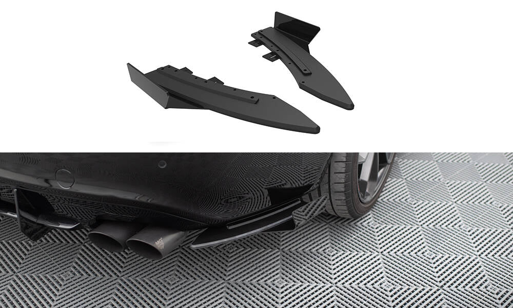 Street Pro Lame Du Pare Chocs Arriere + Flaps Audi S5 / A5 S-Line Coupe / Cabriolet 8T AUS51CNC-RSD1BRB+RSF1G