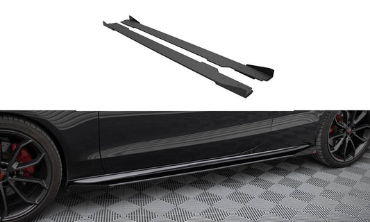 Street Pro Rajouts Des Bas De Caisse + Flaps Audi A5 / A5 S-Line / S5 Coupe / Cabrio 8T / 8T Facelift AUS51CNC-SD1BRB+SF1G