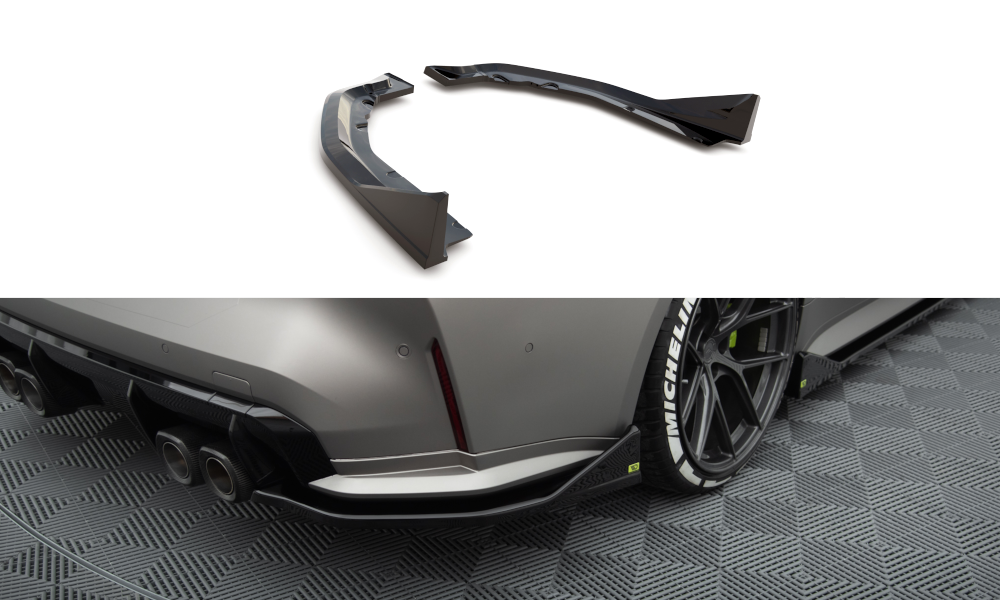 Lames De Pare-Chocs Arrière Latérales  V.3 CSL Look BMW M4 G82 BM-4-G82-M-RSD3G