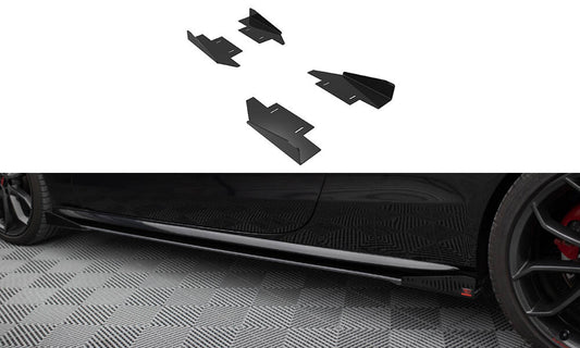 Side Flaps Audi A5 / A5 S-Line / S5 Coupe / Cabrio 8T / 8T Facelift AUS51CNC-SF1G